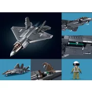 Sluban Model Bricks Army - J-35S szuperszonikus vadászbombázó repülőgép építőjáték készlet