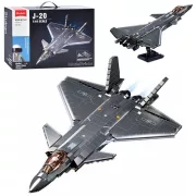 Sluban Model Bricks Army - J-20 szuperszonikus vadászbombázó repülőgép építőjáték készlet