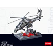 Sluban Model Bricks Army - WZ-10S harci helikopter építőjáték készlet