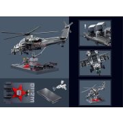 Sluban Model Bricks Army - WZ-10S harci helikopter építőjáték készlet