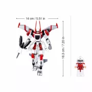 Sluban Exosuit -  2 in 1 Fehér robot és vadászrepülő építőjáték készlet