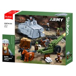   Sluban Army - WWI páncélos építőjáték készlet 5 figurával
