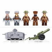 Sluban Army - WWI páncélos építőjáték készlet 5 figurával