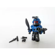Sluban Exosuit -  Fegyveres kék robotharcos építőjáték készlet
