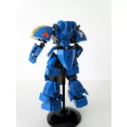 Sluban Exosuit -  Fegyveres kék robotharcos építőjáték készlet