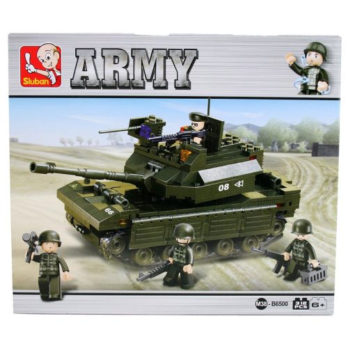 Sluban Army – Combat tank építőjáték készlet figurákkal