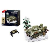 Sluban Model Bricks - T34S távirányítós harckocsi építőjáték készlet