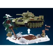 Sluban Model Bricks - T34S távirányítós harckocsi építőjáték készlet