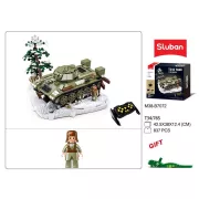 Sluban Model Bricks - T34S távirányítós harckocsi építőjáték készlet