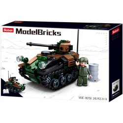   Sluban Model Bricks Army - 2 az 1-ben lánctalpas páncélozott jármű építőjáték készlet