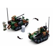 Sluban Model Bricks Army - 2 az 1-ben lánctalpas páncélozott jármű építőjáték készlet