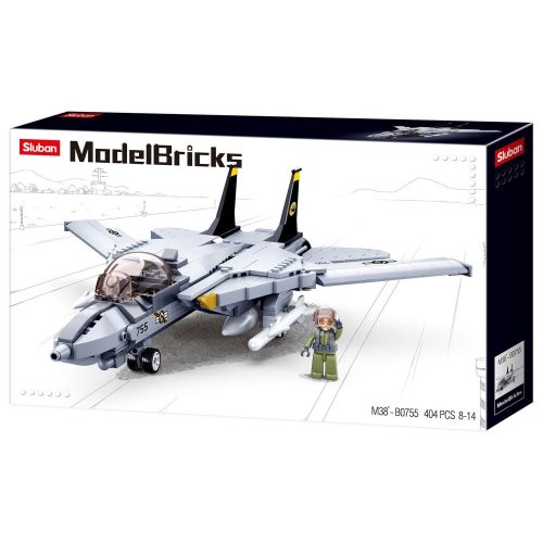 Sluban Model Bricks Army - F-14 vadászgép építőjáték készlet