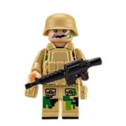 Katonai építőjáték figura szett - 8 db különböző modern katonafigura kiegészítőkkel