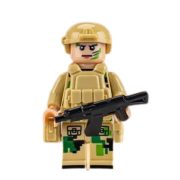 Katonai építőjáték figura szett - 8 db különböző modern katonafigura kiegészítőkkel