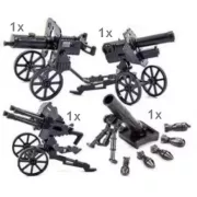 Katonai építőjáték figura szett - 24 db második világháborús katona figurával és számos kiegészítővel 