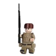Katonai építőjáték figura szett - 8 db különböző katonafigura kiegészítőkkel