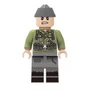 Katonai építőjáték figura szett - 8 db különböző második világháborús katonafigura