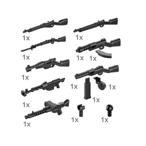 Sluban katonai építőjáték kiegészítő szett - 13 db-os csomag