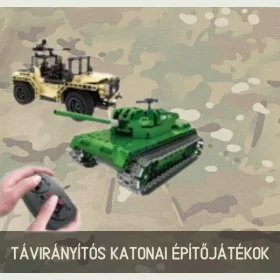 Távirányítós katonai építőjátékok 